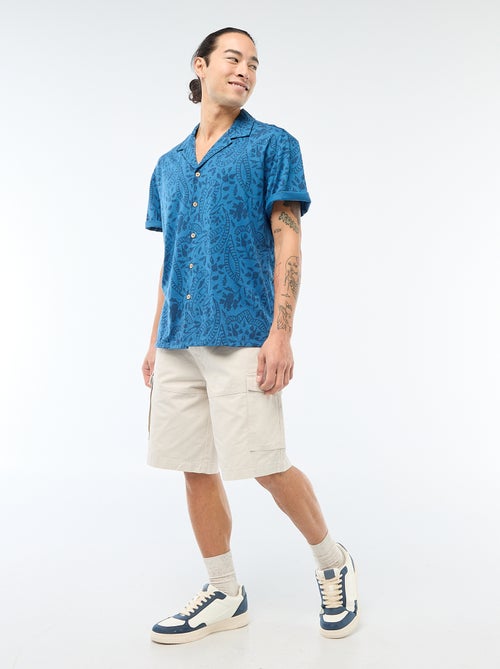 Camisa de manga corta con estampado - Kiabi