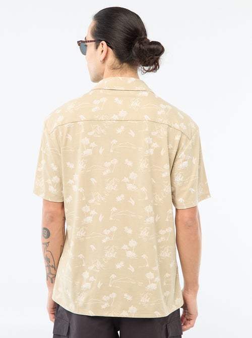 Camisa de manga corta con estampado - Kiabi