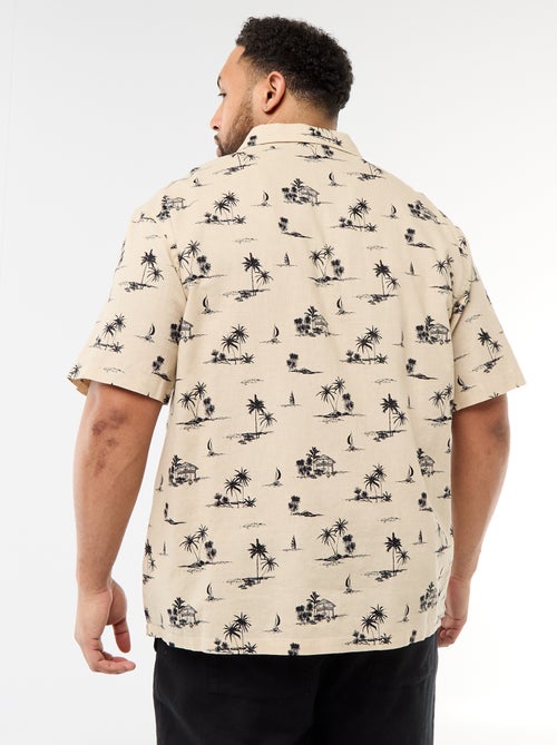 Camisa de manga corta con estampado - Kiabi