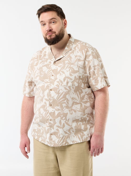 Camisa de manga corta con estampado - Kiabi
