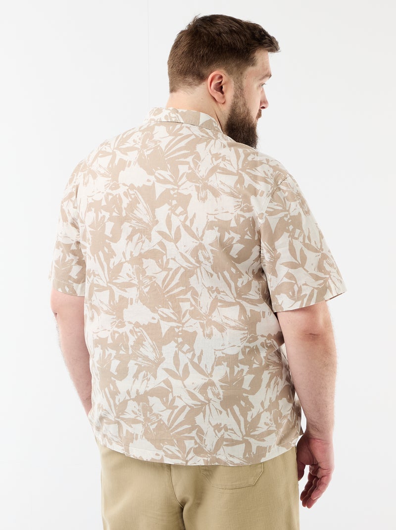 Camisa de manga corta con estampado Blanco - Kiabi