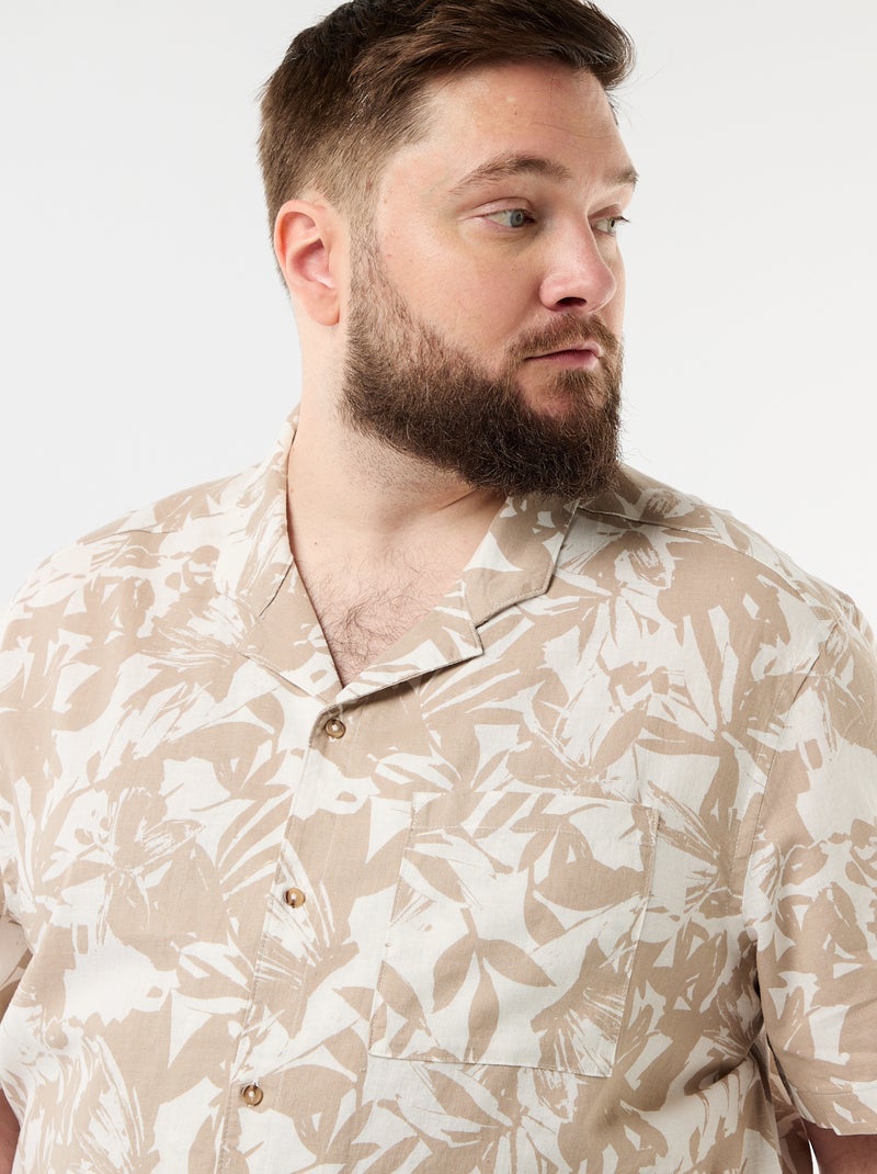 Camisa de manga corta con estampado Blanco - Kiabi