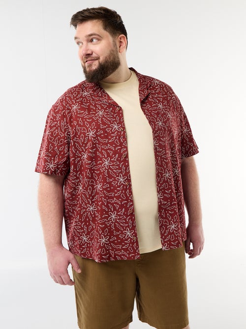 Camisa de manga corta con estampado - Kiabi