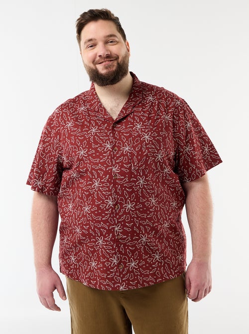 Camisa de manga corta con estampado - Kiabi