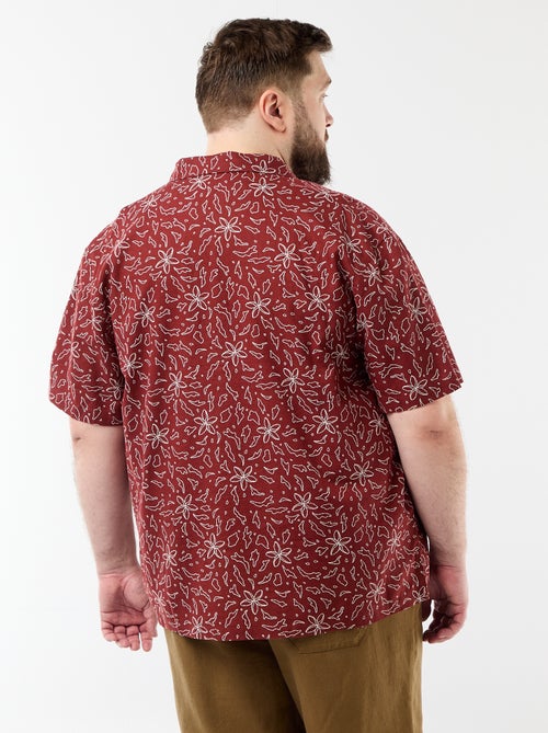 Camisa de manga corta con estampado - Kiabi