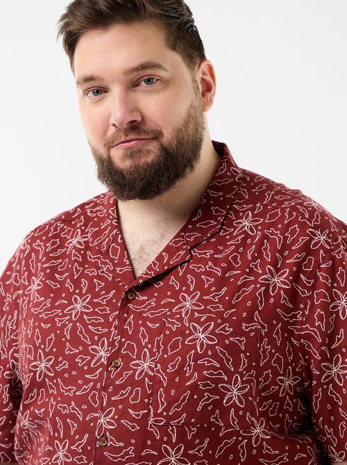 Camisa de manga corta con estampado - Kiabi