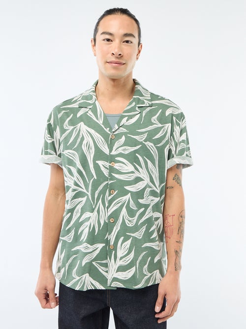 Camisa de manga corta con estampado - Kiabi