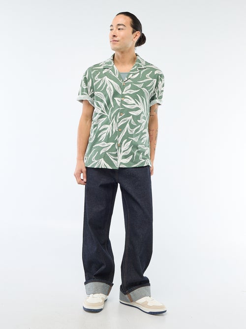 Camisa de manga corta con estampado - Kiabi