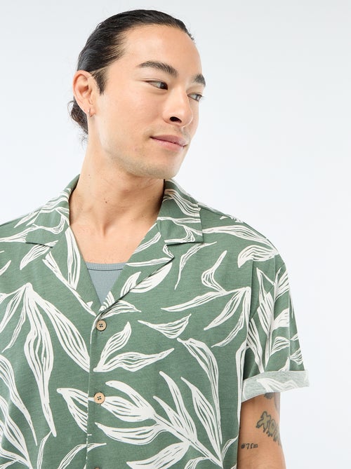 Camisa de manga corta con estampado - Kiabi