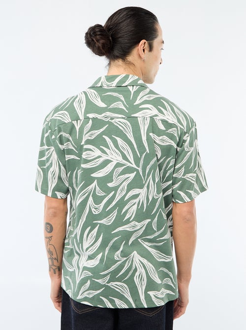 Camisa de manga corta con estampado - Kiabi