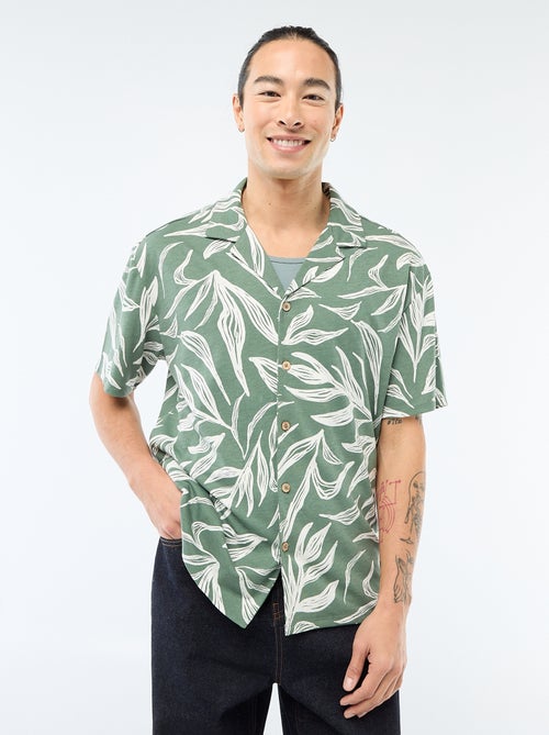 Camisa de manga corta con estampado - Kiabi
