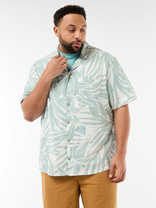 Camisa de manga corta con estampado - Kiabi