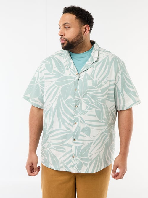 Camisa de manga corta con estampado - Kiabi