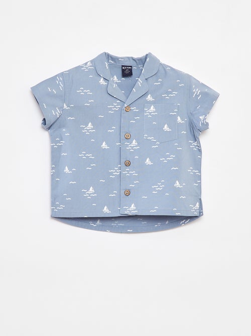 Camisa de manga corta con motivo - Kiabi