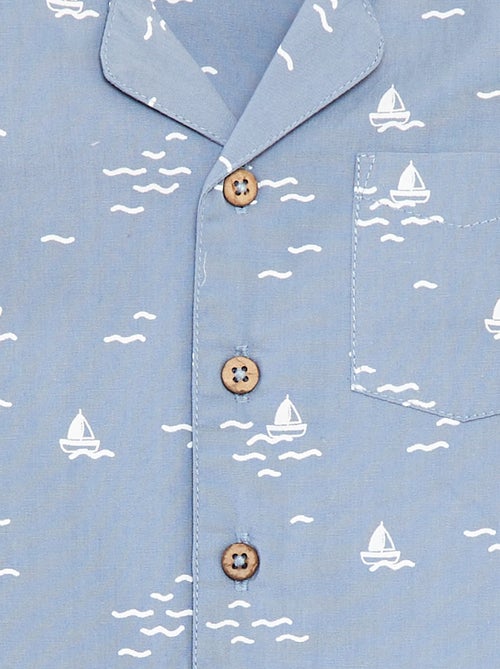 Camisa de manga corta con motivo - Kiabi