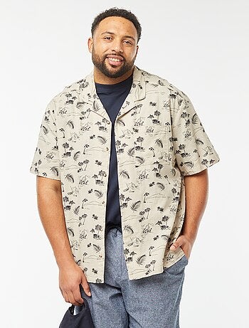Camisa de manga corta con motivo