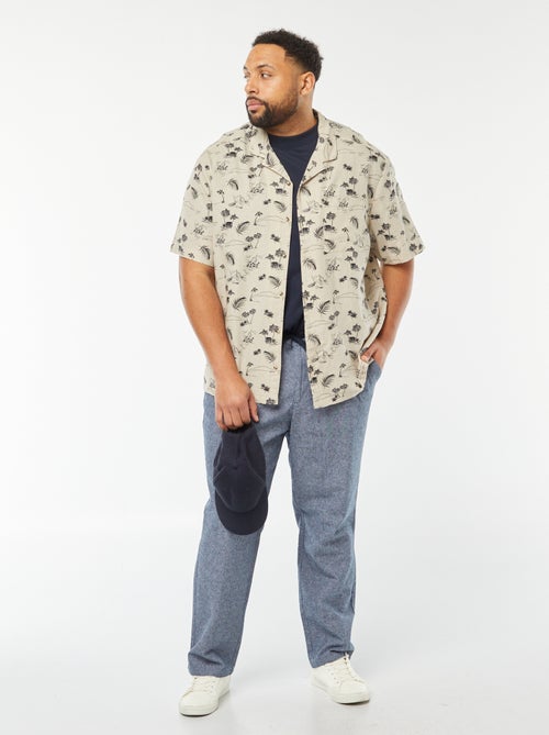 Camisa de manga corta con motivo - Kiabi