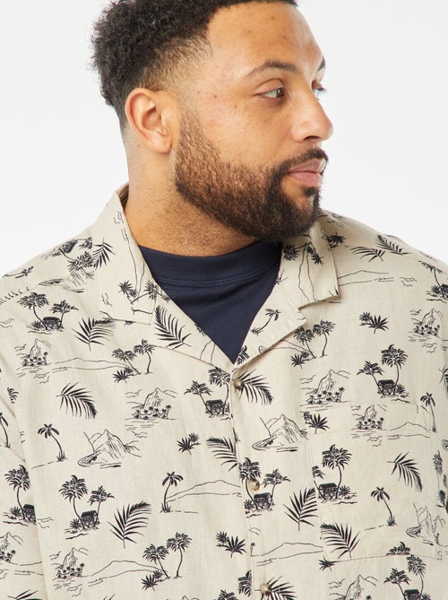 Camisa de manga corta con motivo - Kiabi