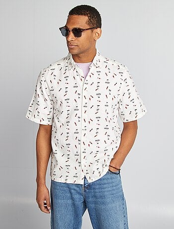 Camisa de manga corta con motivo