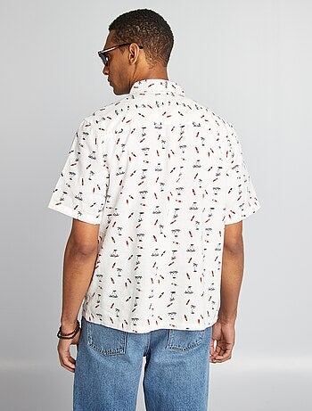 Camisa de manga corta con motivo