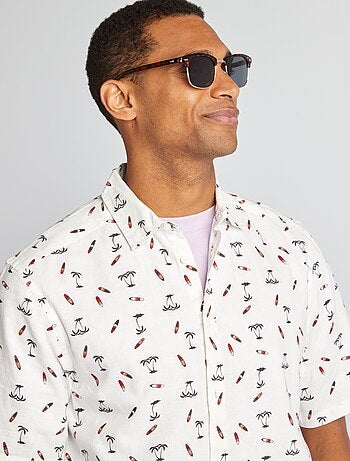 Camisa de manga corta con motivo
