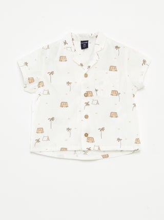 Camisa de manga corta con motivo