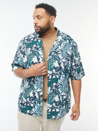 Camisa de manga corta con motivo de flores