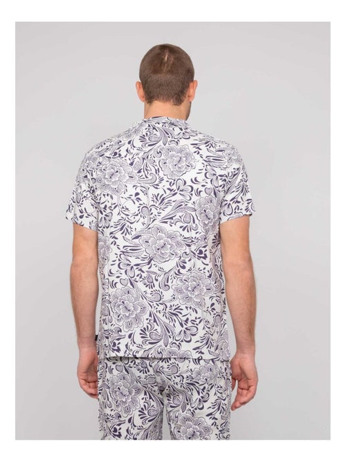 Camisa de manga corta con motivos DONUPO - Kiabi Camisa de manga corta con motivos DONUPO - Kiabi