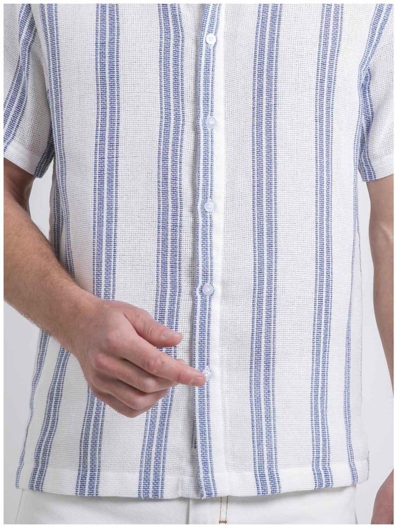 Camisa de manga corta con motivos DOULITTLE Azul - Kiabi