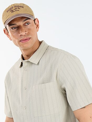 Camisa de manga corta con rayas