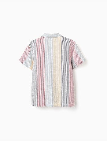 Camisa de manga corta de algodón a rayas You&Me