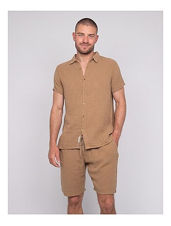 Camisa de manga corta de algodón DOUMAKI