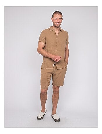 Camisa de manga corta de algodón DOUMAKI