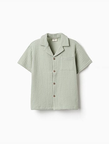 Camisa de manga corta de algodón
