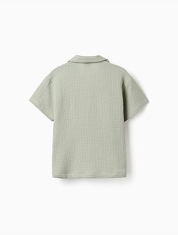 Camisa de manga corta de algodón