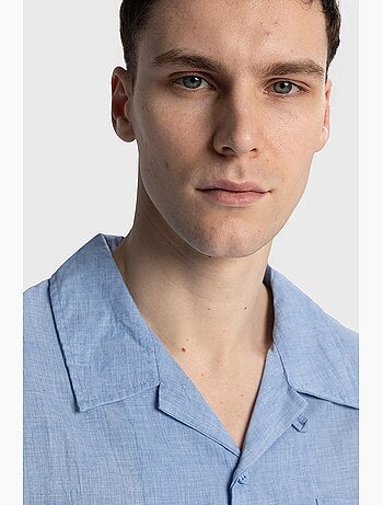 Camisa de manga corta de corte relajado para hombre giesto