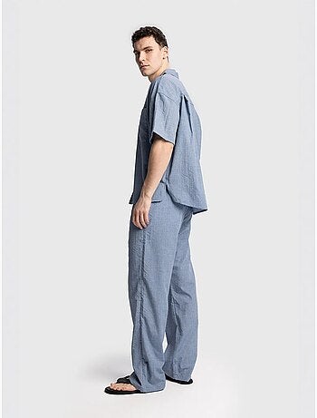 Camisa de manga corta de corte relajado para hombre giesto