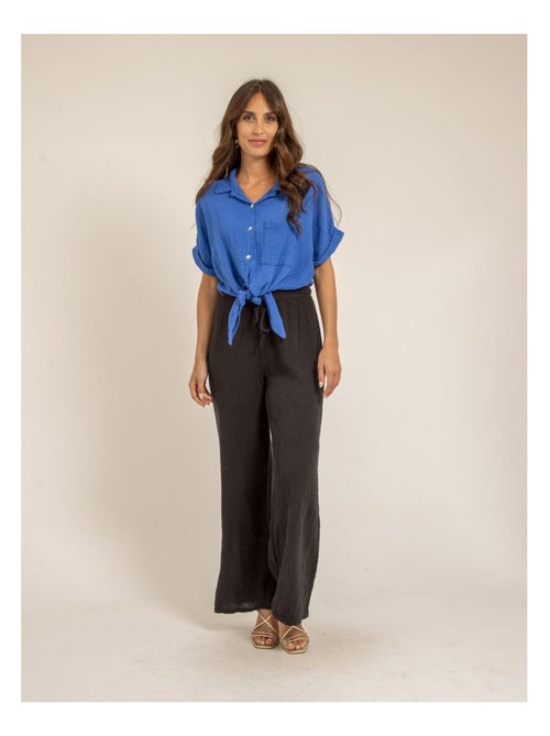 Camisa de manga corta de gasa de algodón ODETTE - Kiabi