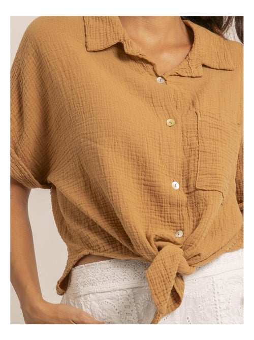 Camisa de manga corta de gasa de algodón ODETTE - Kiabi