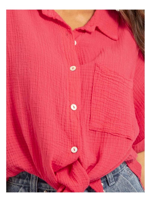 Camisa de manga corta de gasa de algodón ODETTE - Kiabi