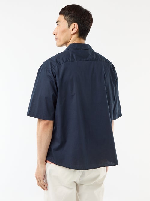 Camisa de manga corta de popelín - Kiabi