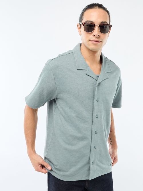Camisa de manga corta de punto - Kiabi