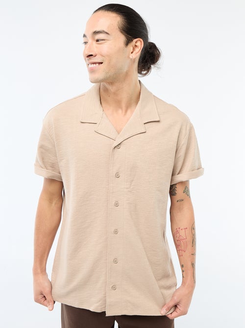 Camisa de manga corta de punto - Kiabi