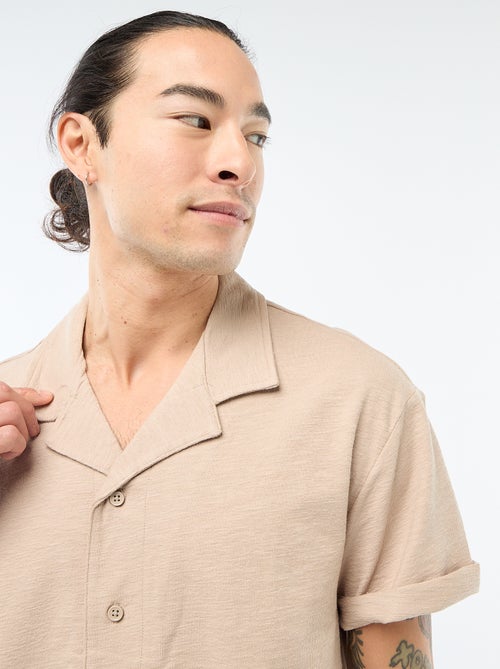 Camisa de manga corta de punto - Kiabi