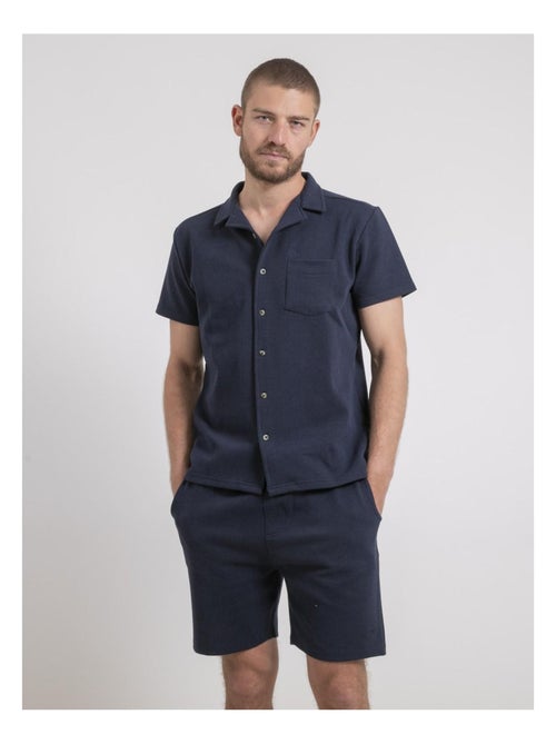 Camisa de manga corta de punto de algodón DATACUBA - Kiabi
