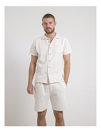 Camisa de manga corta de punto de algodón DATACUBA