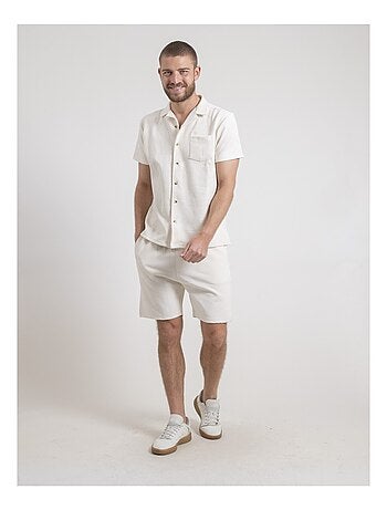 Camisa de manga corta de punto de algodón DATACUBA