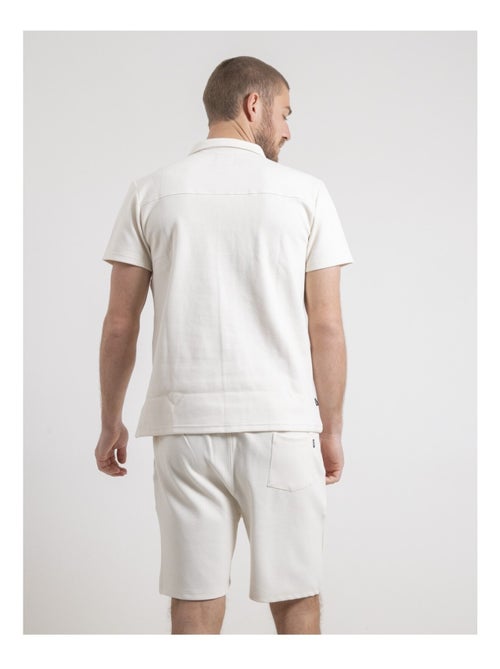 Camisa de manga corta de punto de algodón DATACUBA - Kiabi