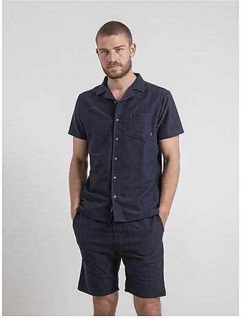 Camisa de manga corta de punto de algodón DOJOPARIS