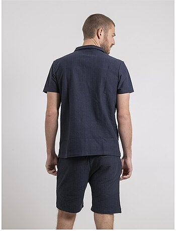 Camisa de manga corta de punto de algodón DOJOPARIS